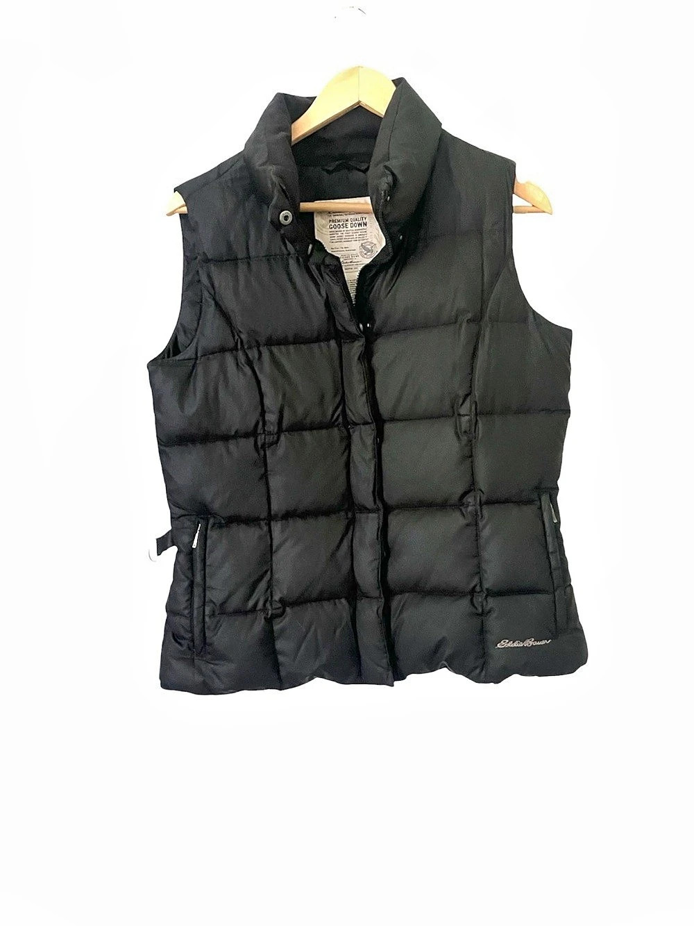 Columbia Goose Down Puffer Vest in Black Size Medium Like New